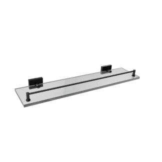 ICO V62765 Crater Glass Shelf - Matte Black
