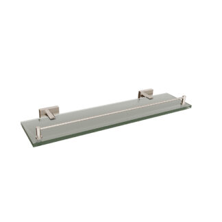 ICO V62766 Crater Glass Shelf - Polished Nickel