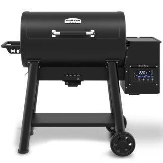 Broil King Crown 500 Electric Wood Pellet BBQ Grill, Black