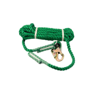 Primeline 23-263 50ft Vertical Lifeline Rope with Snap Hook
