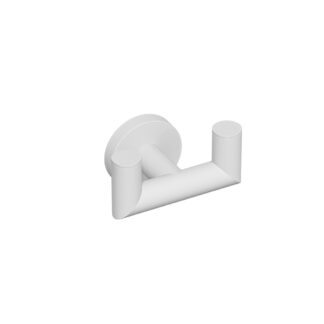 ICO V63222 Summit Double Towel Hook - Matte White