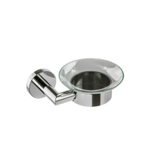 ICO Summit Glass Soap Dish - Chrome