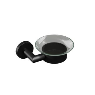 ICO Summit Glass Soap Dish - Matte Black