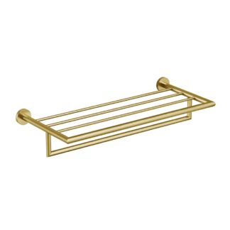 ICO V63728 Summit Towel Shelf With Bar - PVD Brushed Gold