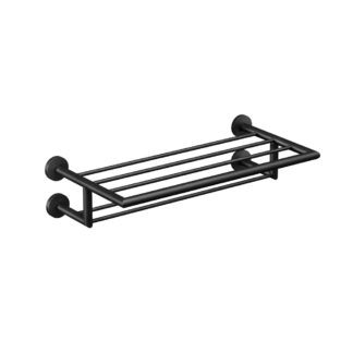 ICO V63735 Summit Double Towel Shelf - Matte Black