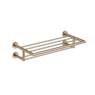 ICO V63739 Summit Double Towel Shelf - PVD Brushed Bronze