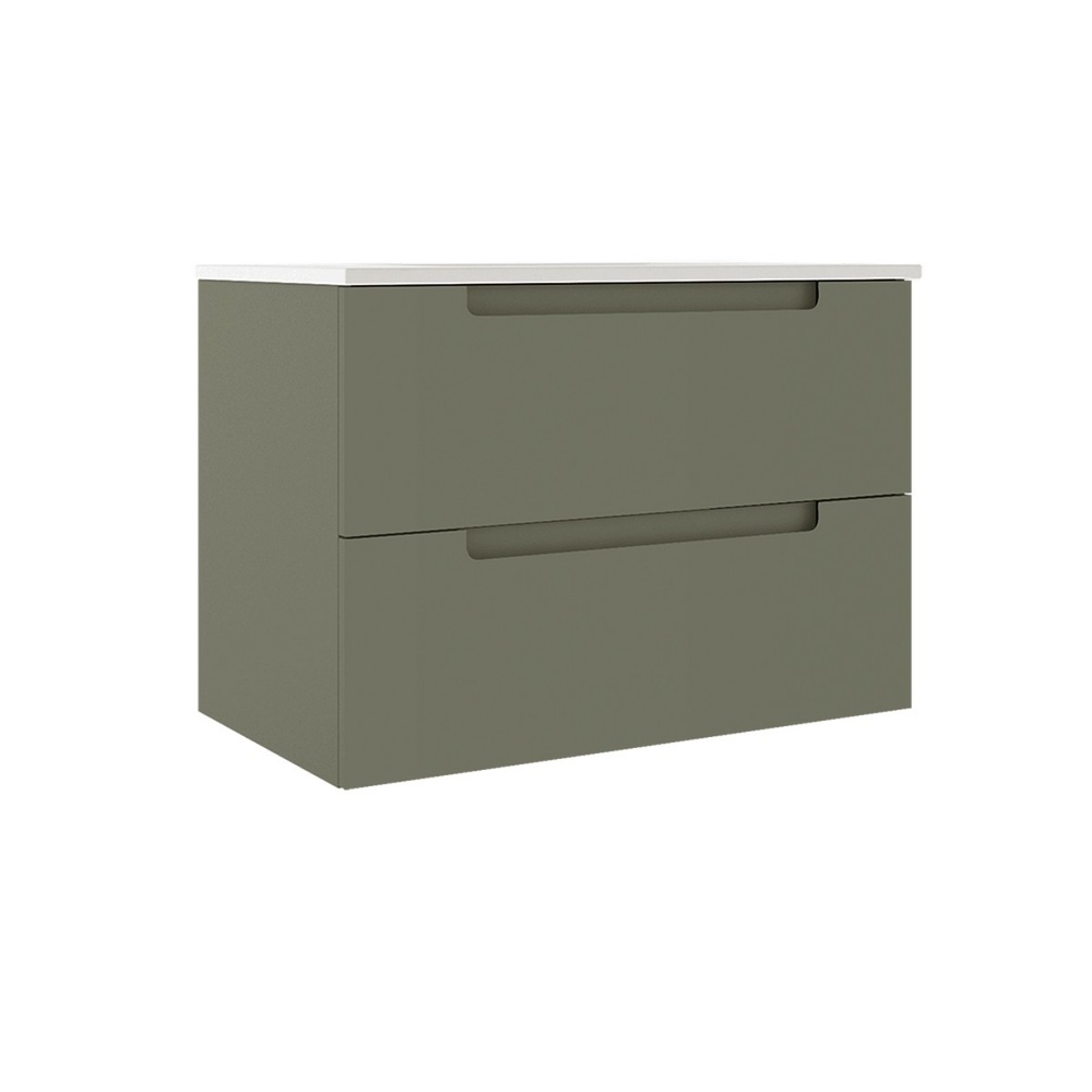 ICO BC1002.SG Coda 31" Two Drawer Wall-Mounted Vanity - Sage Green