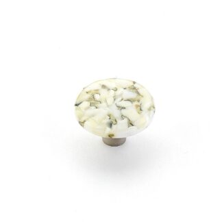 Schaub 31-WLP 1-1/2" Ice Round Cabinet Knob - White Lace Pebbles