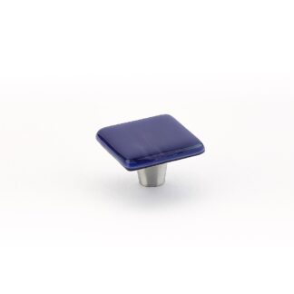 Schaub 34-SPS 1-1/2" Ice Square Cabinet Knob - Sapphire Silk