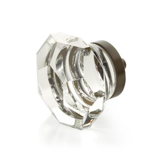 Schaub 54 1-3/4" City Lights Faceted Dome Cabinet Knob - Glass