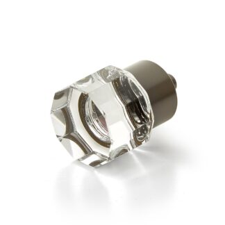 Schaub 55 1-1/8" City Lights Round Multi-Sided Cabinet Knob - Glass