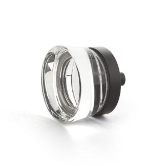 Schaub 77 1-3/8" City Lights Flat Disc Cabinet Knob - Glass