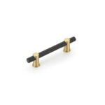 Matte Black Bar/ Satin Brass Stem (MB-SB)