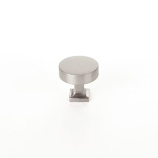 Schaub 469 1-1/4" Haniburton Round Square Base Cabinet Knob