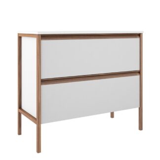 ICO BT1007.MW Tempo 36" Two Drawer Freestanding Vanity - Matte White