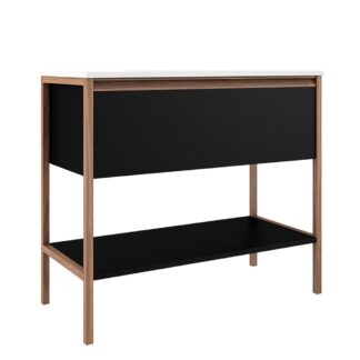 ICO BT1008.MB Tempo 36" One Drawer One Shelf Freestanding Vanity - Matte Black
