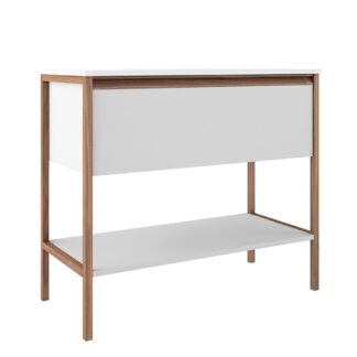 ICO BT1008.MW Tempo 36" One Drawer One Shelf Freestanding Vanity - Matte White