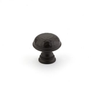 Schaub 570 1-1/4" Atherton Hammered Plain Edge Cabinet Knob