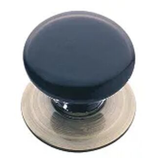 Emtek 86033 1-3/4" Porcelain Cabinet Knob - Ebony