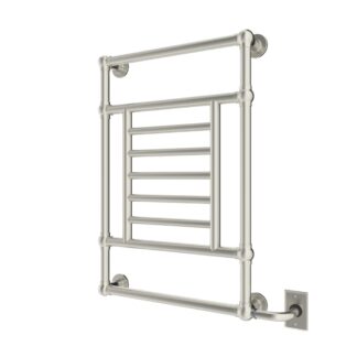 ICO W6084 Thames Electric Hardwired Wall-Mounted Towel Warmer - Brushed Nickel