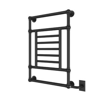ICO W6085 Thames Electric Hardwired Wall-Mounted Towel Warmer - Matte Black