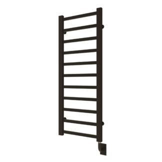 ICO W7035 19.5"x50.5" Milano Electric Hardwired Towel Warmer - Matte Black