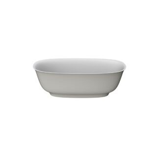Stonetouch STBT66001WHGRMT Termoli Free Standing Bathtub - White Matte/Grey Matte