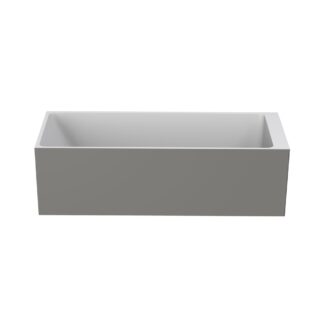 Stonetouch STBT66000WHGRMT Bobsleigh Free Standing Bathtub - White Matte/Grey Matte