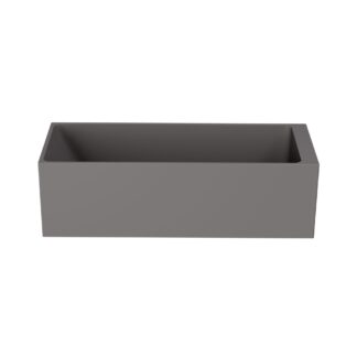 Stonetouch STBT6600GRGRMT Bobsleigh Free Standing Bathtub - Grey Matte/Grey Matte