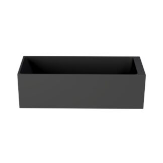 Stonetouch STBT66000BKBKMT Bobsleigh Free Standing Bathtub - Black Matte /Black Matte
