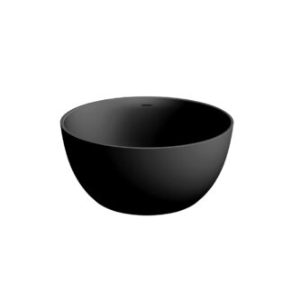 Stonetouch STBT47000BKBKMT Centerpiece Free Standing Bathtub - Black Matte /Black Matte