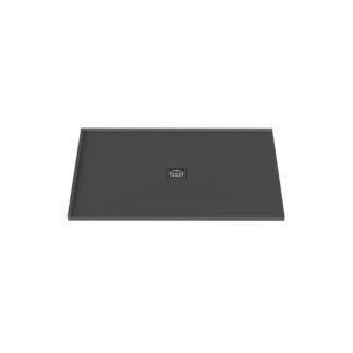 Stonetouch STSBCO4836L2BK Waterproof 48X36 Shower Base - 2 Side Flange Left - Centered Drain - Black