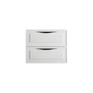 Stonetouch STFTDEV24WHMT 24" Deville Wall Mounted Vanity - White Matte