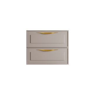 Stonetouch STFTDEV24WGRMT 24" Deville Wall Mounted Vanity - Warm Grey Matte
