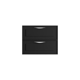 Stonetouch STFTDEV24BKMT 24" Deville Wall Mounted Vanity - Black Matte