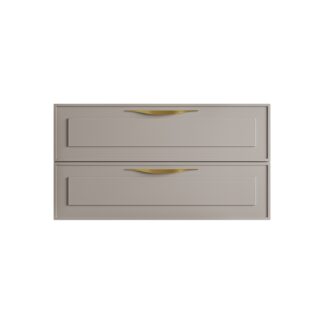 Stonetouch STFTDEV36WGRMT 36" Deville Wall Mounted Vanity - Warm Grey Matte