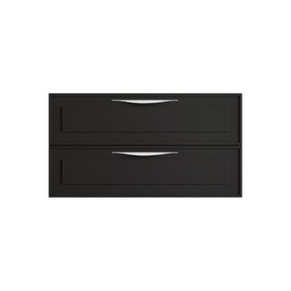 Stonetouch STFTDEV36BKMT 36" Deville Wall Mounted Vanity - Black Matte