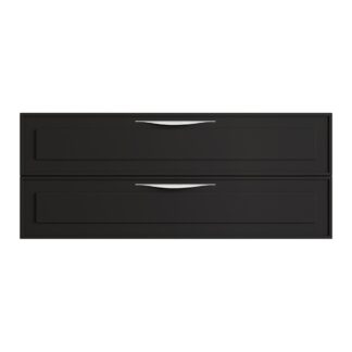 Stonetouch STFTDEV48BKMT 48" Deville Wall Mounted Vanity - Black Matte