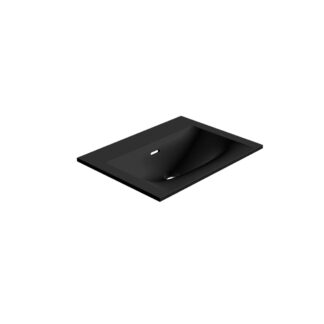 Stonetouch 24" Neve Mineralsolid Vanity Top - Black Matte