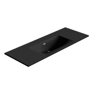 Stonetouch 48" Neve Mineralsolid Vanity Top - Black Matte