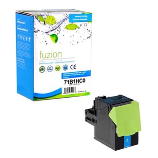 fuzion 71B1HC0C Lexmark 71B1HC0 Compatible Toner - Cyan