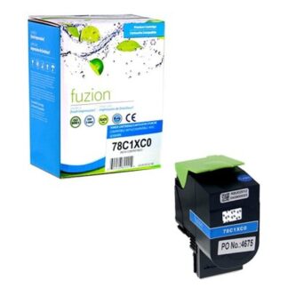 fuzion 78C1XC0C Lexmark 78C1XC0 Compatible Toner - Cyan