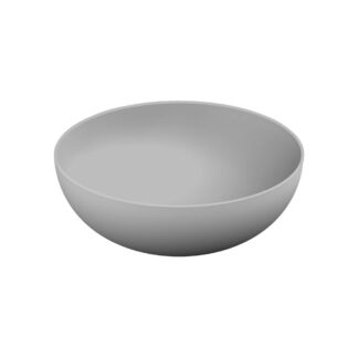 Stonetouch STCGVAS16GRMT 16" Vaso Round Countertop Basin - Grey Matte