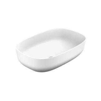 Stonetouch STCGOND1912WHMT 19"X12.5" Onda Rectangular Countertop Basin - White Matte