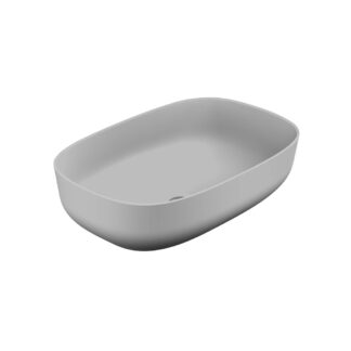Stonetouch STCGOND1912GRMT 19"X12.5" Onda Rectangular Countertop Basin - Grey Matte