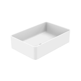 Stonetouch STCGCAS1912WHMT 19"X12.5" Castel Rectangular Countertop Basin - White Matte