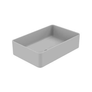 Stonetouch STCGCAS1912GRMT 19"X12.5" Castel Rectangular Countertop Basin - Grey Matte