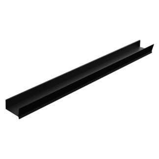 Stonetouch STFTMOO48BK 48" Moon Wallmount Shelf - Black