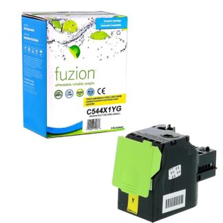 fuzion C544X1YGY Lexmark C544X1YG Reman. Toner - Yellow