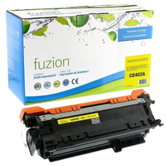 fuzion CE402AY HP CE402A (507A) Remanufactured Toner - Yellow